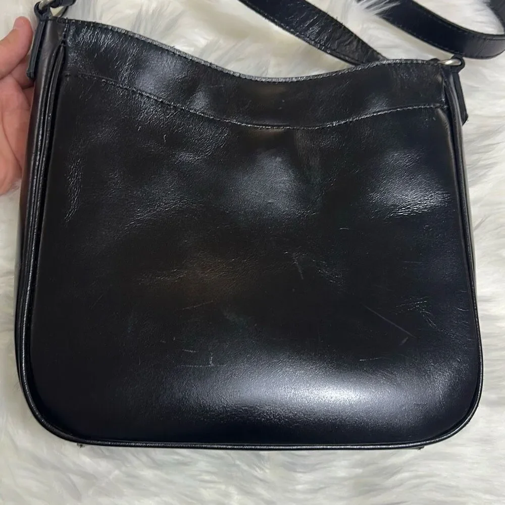 Patricia Nash Emeline Black Leather Crossbody Bag - Picture 4 of 13